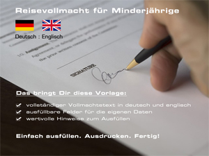 Reisevollmacht deutsch/englisch