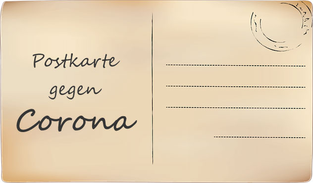 Postkarte gegen Corona | Bild: Schmidsi, pixabay.com, Pixabay License